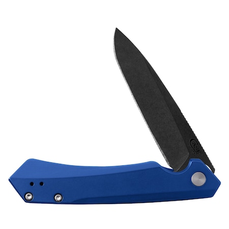 Knife, Case Blue Custom Kinzua DLC-Coated Spear Blade